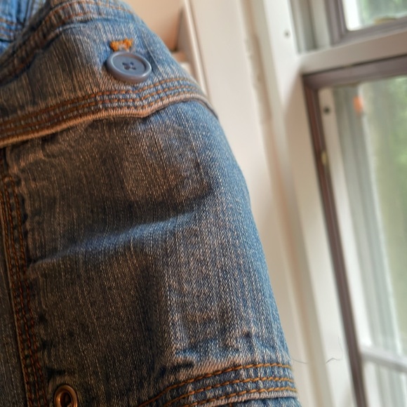 Jones New York Signature blue jeans cargo shorts - Picture 3 of 11